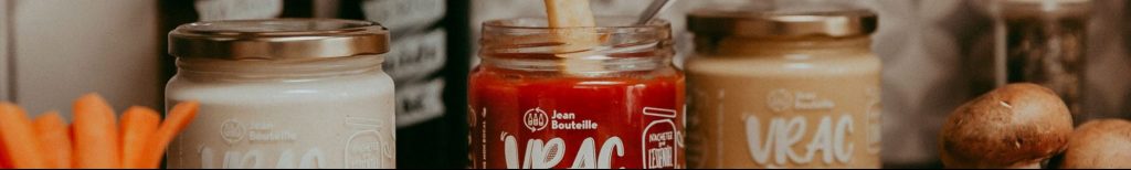 Gamme de sauces bio en vrac Jean Bouteille