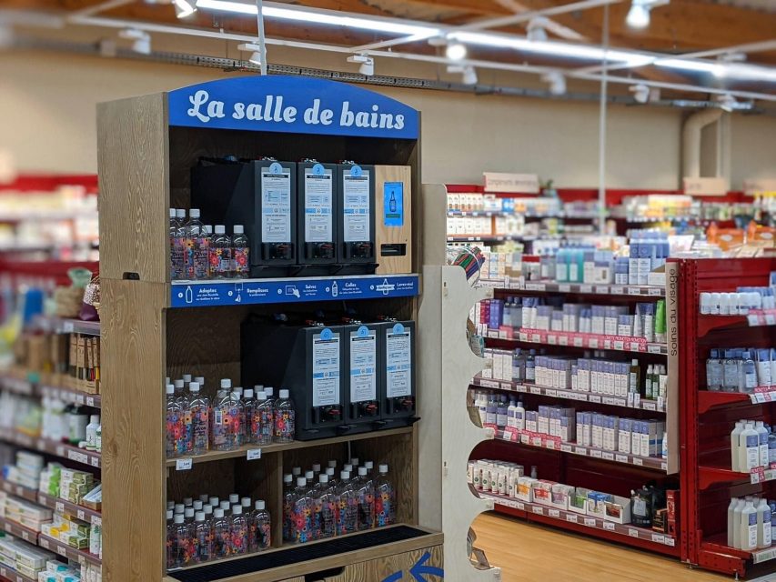 New Natureo concept with an expanded bulk liquid denim bottle section