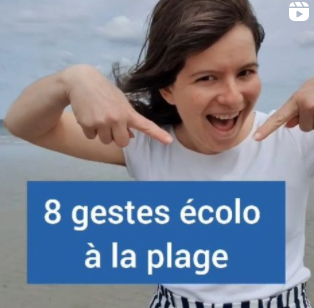 8 gestes écolos à la plage proposés par Girl Go Green sur instagram